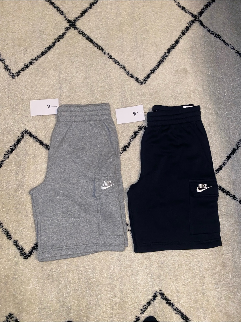 Nike Kids Shorts Set in Gray and Black